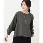 tシャツ Tシャツ 「E‐QUALITY／手洗い可」ドッキングデザインプルオーバー レディース
