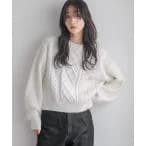 ニット チュールパールニットＬＳ　233865 レディース