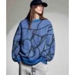 セーター ニット 「UNISEX」Prime-Over Drawing Mohair Shaggy Crew Neck Knit Pullover/プ