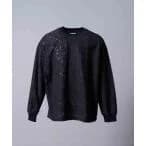 セーター ニット 「UNISEX」Prime-Over Back Cut Flower Jacquard Crew Neck Knit Pullove
