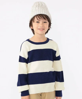 【SALE／50%OFF】SHIPS KIDS SHIPS KIDS:100~130cm /＜手洗い可能＞畔 ボーダー ニット シップス トップス ニット ネイビー【送料無料】