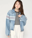 【SALE／50%OFF】GUESS GUESS デニムジャケット (W)GUESS Originals Bomber ゲス ジャケット・アウター デニムジャケット ブルー【送料無料】