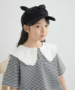 【SALE／30%OFF】ROPE' PICNIC KIDS 【KIDS】【Casselini/キャセリーニ】ねこみみキャップ ロペピクニック 帽子 キャップ ブラック ホワイト