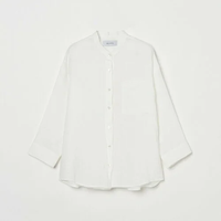 【SALE／10%OFF】HELIOPOLE BAND COLOR LINEN SHIRT エリオポール トップス シャツ・ブラウス ホワイト グレー ネイビー【送料無料】