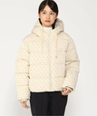 GUESS GUESS ダウンジャケット(W)DAISY Puffer Logo Flock ゲス ジャケット・アウター その他のジャケット・アウター ホワイト ブラック【送料無料】