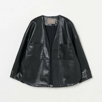 【SALE／20%OFF】HELIOPOLE SYNTHETIC MATERIAL NO-COLLAR JACKET エリオポール ジャケット・アウター その他のジャケット・アウター ブラック ブラウン【送料無料】