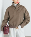 IENA CURRENTAGE/カレンテージ 別注 2WAY SWEAT ハーフジップスウェット イエナ トップス スウェット・トレーナー ネイビー ブルー【送料無料】