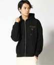 GUESS Originals GUESS Originals パーカー(M)Logo Zip Up Hoodie ゲス トップス パーカー・フーディー ブラック【送料無料】