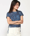 GUESS Originals GUESS Originals 半袖 Tシャツ(W)Printed Tie Up Tee ゲス トップス カットソー・Tシャツ ネイビー【送料無料】