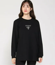 GUESS GUESS 長袖Tシャツ(W)COLETTE Oversize Ls T-Shirt ゲス トップス カットソー・Tシャツ ブラック【送料無料】