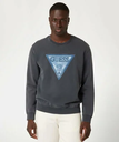 GUESS GUESS 長袖 スウェット(M)TRIANGLE Patch Cn Sweatshirt ゲス トップス スウェット・トレーナー グレー ブラック【送料無料】