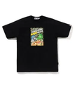 A BATHING APE BAPE HEADS FLYER TEE ア ベイシング エイプ トップス カットソー・Tシャツ ブラック ホワイト【送料無料】