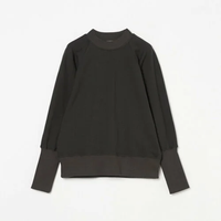 HELIOPOLE LONG RIB SWEAT SHIRT エリオポール トップス カットソー・Tシャツ グレー ベージュ【送料無料】