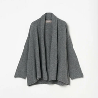 HELIOPOLE RACCOON SHORT GOWN CARDIGAN エリオポール トップス ニット グレー ベージュ【送料無料】