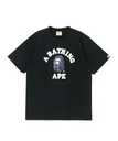 A BATHING APE COLOR CAMO COLLEGE TEE ア ベイシング エイプ トップス カットソー・Tシャツ ブラック ホワイト【送料無料】