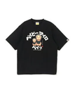 A BATHING APE BABY MILO COLLEGE RELAXED FIT TEE ア ベイシング エイプ トップス カットソー・Tシャツ ブラック ホワイト【送料無料】