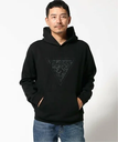 GUESS GUESS パーカー(M)EMBROIDERED Triangle Hoodie ゲス トップス パーカー・フーディー ブラック【送料無料】