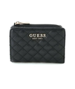 GUESS GUESS 財布(W)ECO Rianee Zip-Around ゲス 財布・ポーチ・ケース 財布 ブラック レッド【送料無料】