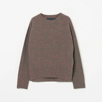 boussole MELANGE CREWNECK エリオポール トップス ニット グリーン ネイビー【送料無料】