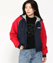 GUESS JEANS (W)Windbreaker Jacket ゲス ジャケット・アウター その他のジャケット・アウター ネイビー ブルー【送料無料】