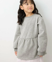 ROPE' PICNIC KIDS 【KIDS】裏起毛ペプラムトップス ロペピクニック トップス カットソー・Tシャツ グレー ブルー