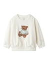 gelato pique 【販路限定商品】【HOLIDAY】【KIDS】ベア裏毛プルオーバー ジェラートピケ トップス カットソー・Tシャツ ホワイト ネイビー【送料無料】