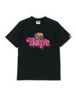 A BATHING APE BABY LISA ON BAPE TEE ア ベイシング エイプ トップス カットソー・Tシャツ ブラック ホワイト【送料無料】