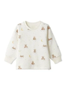 gelato pique 【販路限定商品】【BABY】 dreamy bear柄プルオーバー ジェラートピケ トップス カットソー・Tシャツ ホワイト ネイビー【送料無料】