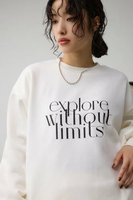 AZUL BY MOUSSY ロゴスウェットトップス アズールバイマウジー トップス カットソー・Tシャツ ホワイト ブラック カーキ グレー【送料無料】