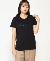 GUESS GUESS/(W)ECO Lace Logo Easy Tee ゲス トップス カットソー・Tシャツ ブラック ホワイト【送料無料】