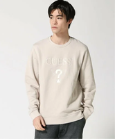 GUESS GUESS/(M)ECO Beau Crewneck Sweatshirt ゲス トップス スウェット・トレーナー ベージュ ブラック【送料無料】