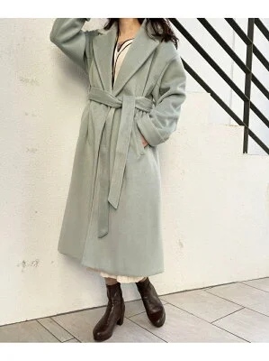 MAJESTIC LEGON Ladyロングガウンコート