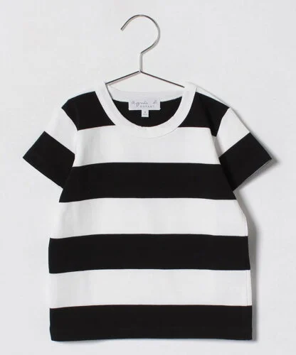 agnes b. ENFANT J019 E TS キッズ ボーダーTシャツ