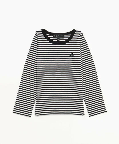 agnes b. ENFANT J190 E TS キッズ ボーダーTシャツ