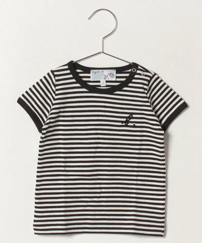 agnes b. ENFANT J190 L TS ベビー ボーダーTシャツ