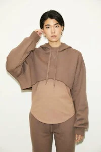 SLY 【THROW】CROP SW HOODIE