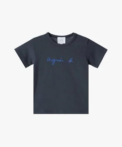 agnes b. ENFANT S137 L TS ベビー ロゴTシャツ