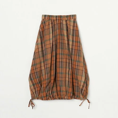 HELIOPOLE MADRAS LINEN BALLOON SKIRT