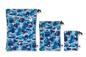 A BATHING APE ABC GADGETS POUCH SET M