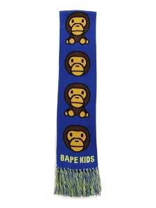 A BATHING APE BABY MILO KNIT SCARF K