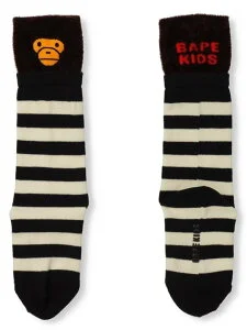 A BATHING APE BABY MILO LAYERED SOCKS K