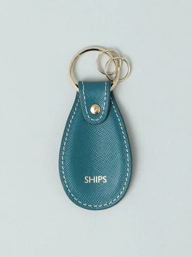 SHIPS: SAFFIANO LEATHER シューホーン キーホルダー