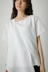 AZUL BY MOUSSY 2WAY SIDE TIE BLOUSE