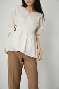 AZUL BY MOUSSY SIDE BELT CACHE-COEUR BLOUSE