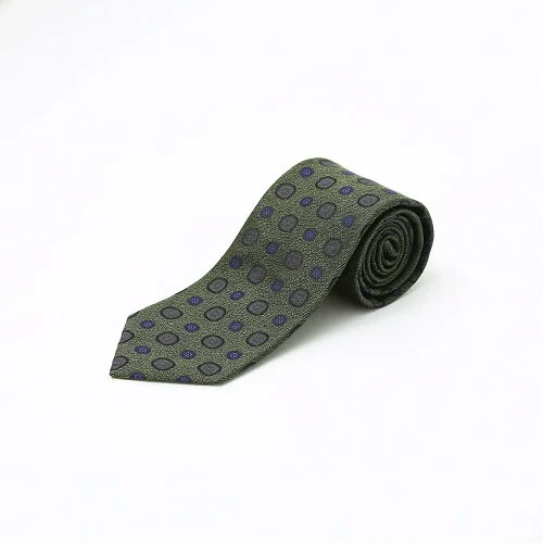 ABAHOUSE LASTWORD 【IMPORT FABRIC TIE】シルク 小紋柄 ネクタイ