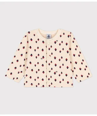 PETIT BATEAU チュビックプリントカーディガン