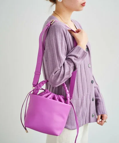 le.coeur blanc メッシュハンドルショルダーバッグ