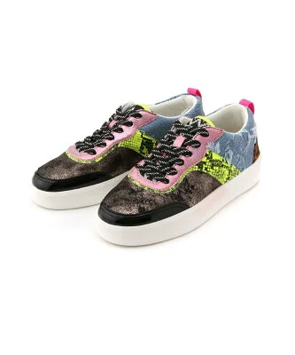 Desigual パッチワーク スニーカー