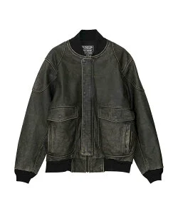 HYSTERIC GLAMOUR カウレザー スポーツジャケット