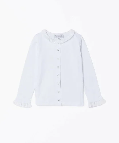 agnes b. ENFANT J000 E CHEMISE キッズ フリルブラウス